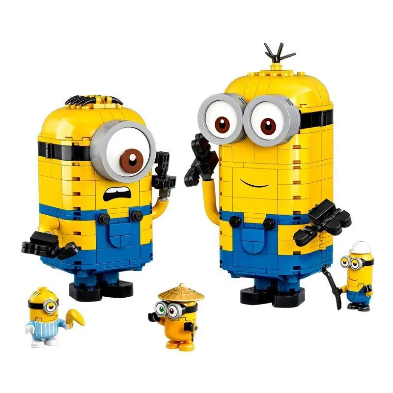 Minion Despicable Me movable doll building block model boys and girls children's educational assembled building block toy gift