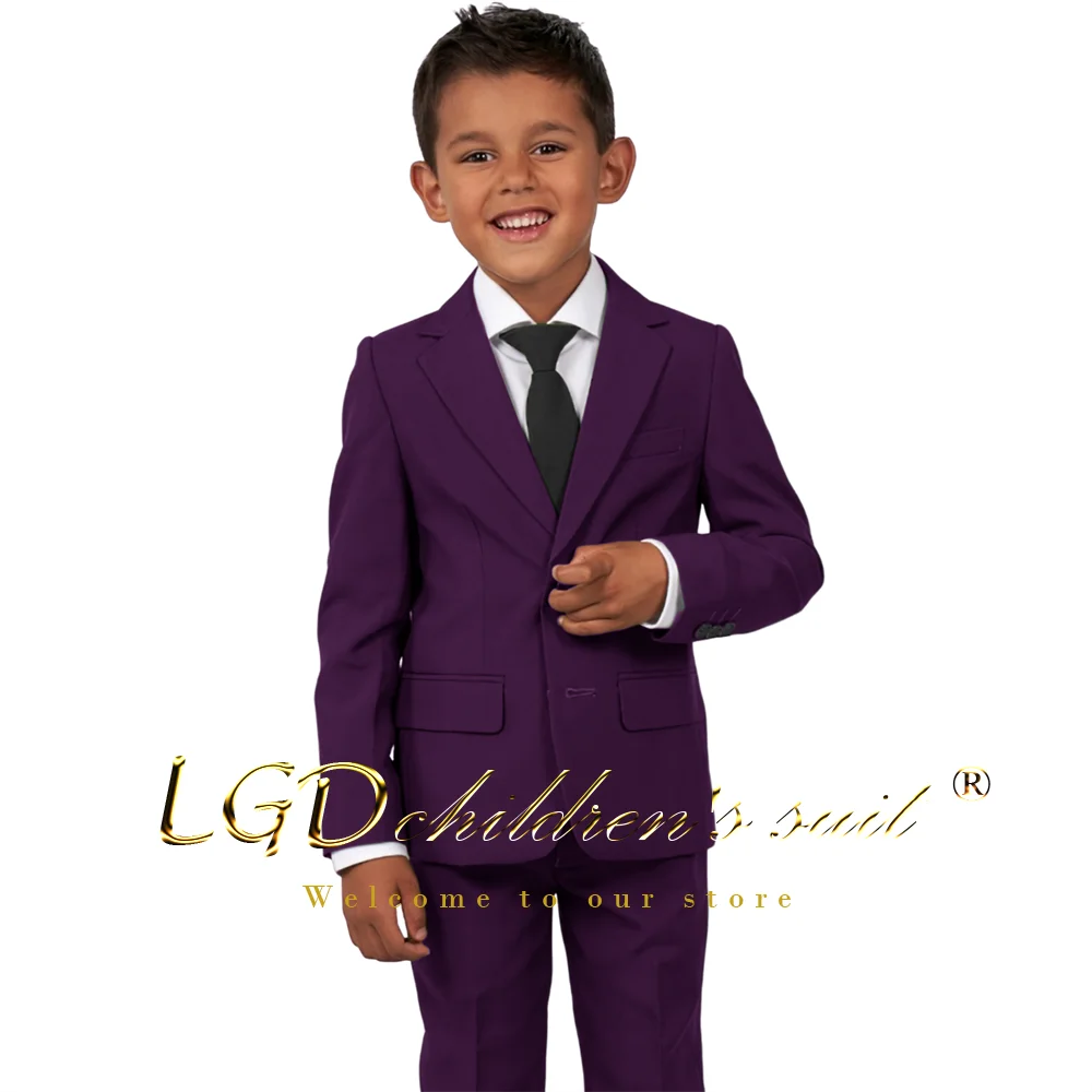 Royal Blue Boys Suit 2 Piece Set - Stylish Blazer and Trousers, Suitable for Formal Occasions Party Prom Customized Suit Set