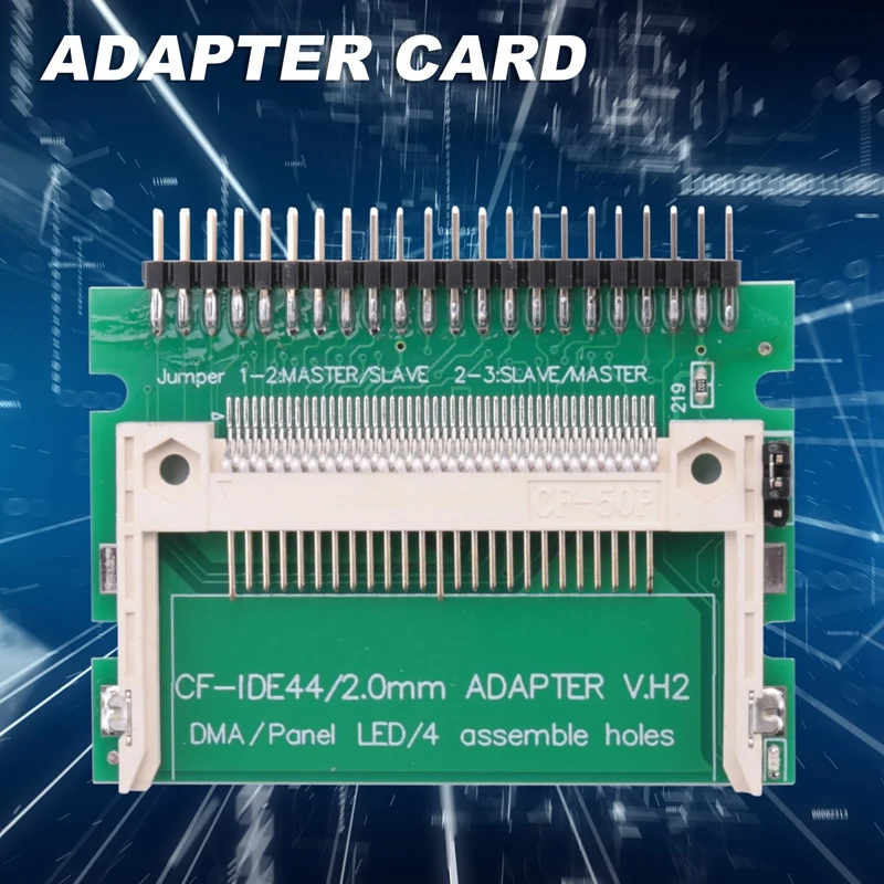 Cartão Compact Flash Cf para Ide 44Pin 2Mm Macho 2,5 Polegadas Hdd Conversor Adaptador Inicializável