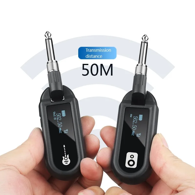 Wireless Transmitter Receiver Guitar Wireless System 50M Audio 20 Channels for Guitar Bass Violin Electronic Organ