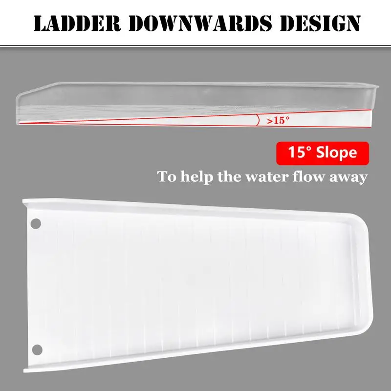 Gutter Splash Guards Down Spout Extender Rain Gutter Tray Guard Prevent Soil Erosion 2pcs With Nails For Ground Protection &