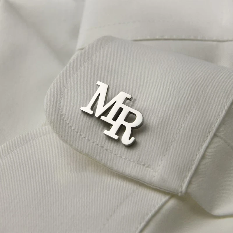 Customized Name Cufflinks for Men Stainless Steel Personalized Engraved Logo Letter Groom Cuff Links Wedding Daily Jewelry Gift