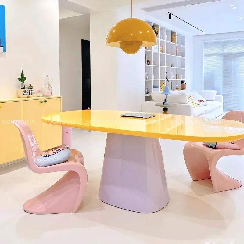 Complete Italian Dining Table Household Stand Floor Mobile Dining Table Living Room Modern Yemek Odası Setleri Luxury Furnitures