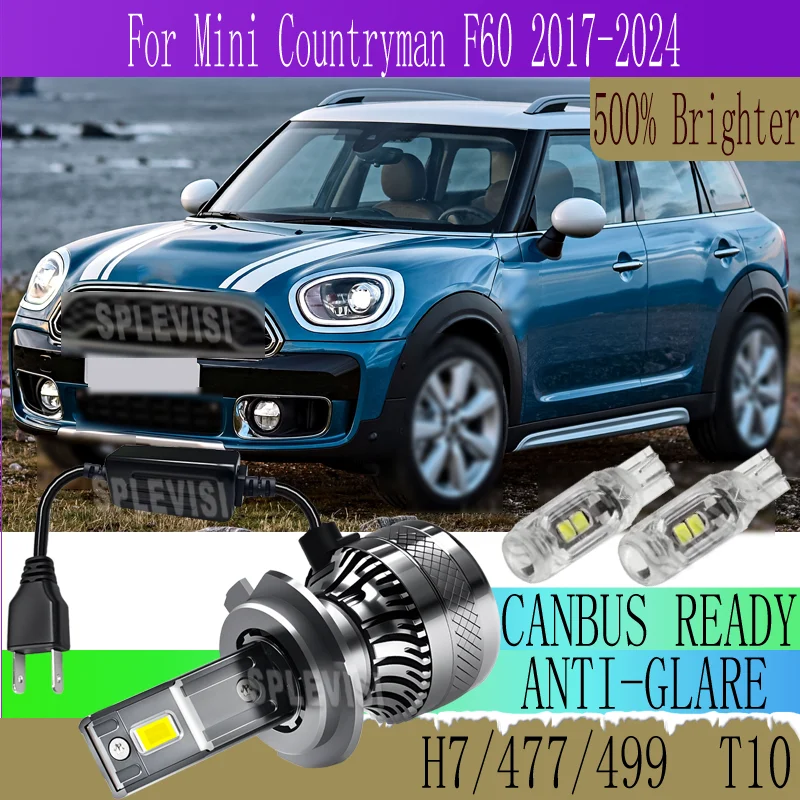 

with Built-in Fan Aluminum Body Night Safety Feature HEADLIGHT For Mini Countryman F60 2017 2018 2019 2020 2021 2022 2023 2024