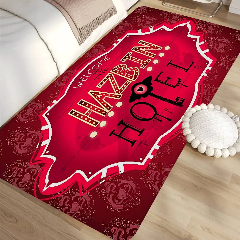 Classic Vintage Anime H-Hazbin H-Hotel Entrance Door Mat Nordic Style Home Doormat Bathroom-Toilet Mats Bedroom Hotel Decor Mat