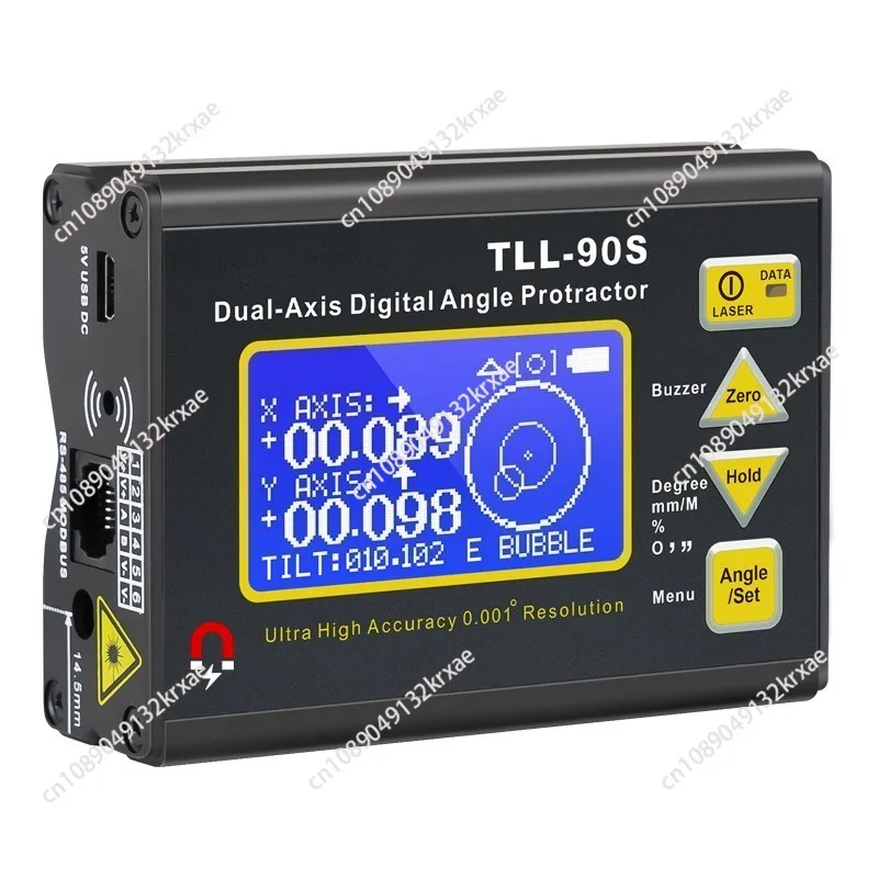 IN STOCK 2025 TLL-90S Biaxial Level High Precision Angle Meter 0.005 Degree Laser Digital Display Inclinometer Gyroscope