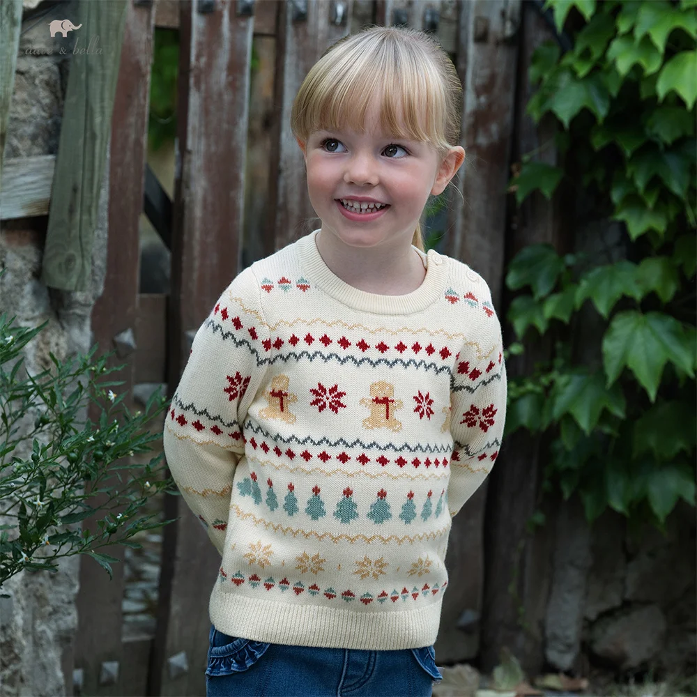 

Dave Bella Children Sweater Autumn Winter Boys Girls Stylish Knitted Sweater Soft Warm Casual Outerwear Children's Top DB4254427