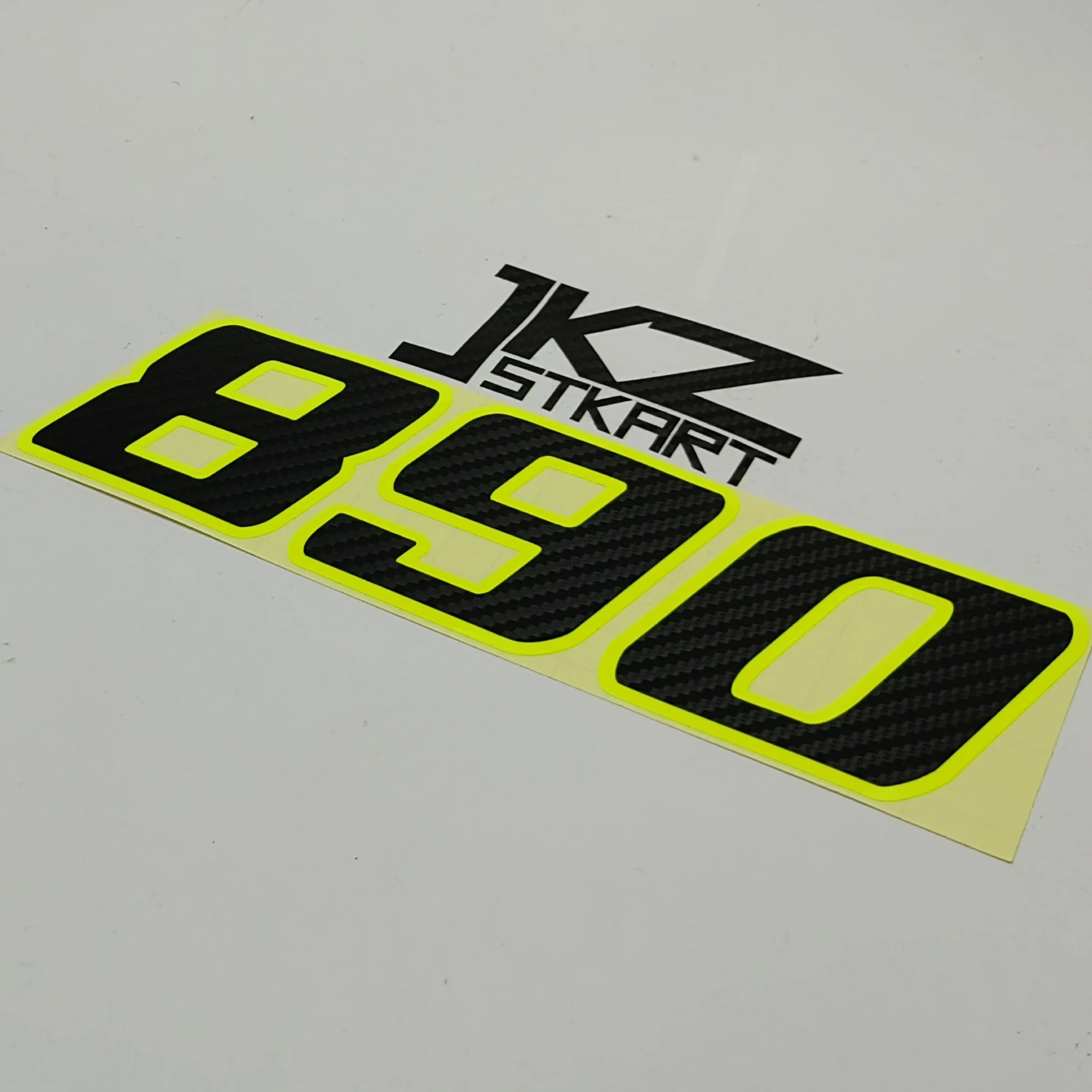 

Наклейка виниловая высекающая двухслойная неоновая флуоресцентная желтая черная наклейка с цифрами для автомобиля мотоцикла квадроцикла и т. д. уличное украшение