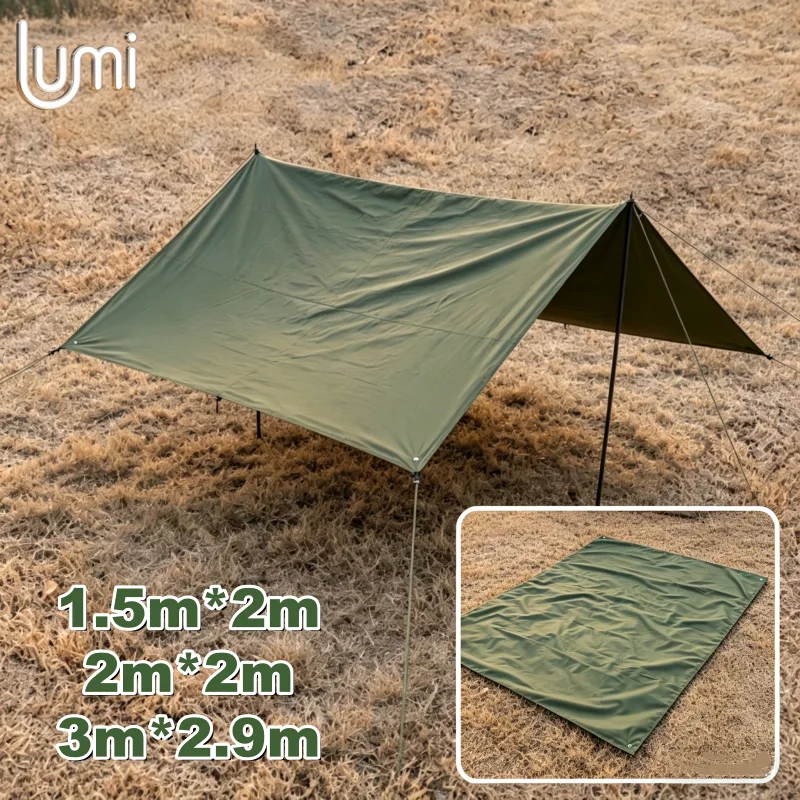 Multi-Purpose Waterproof Tarp Thick Oxford Cloth Sun Shade Sail Picnic Mat Outdoor Moisture-proof Mat Tent Pad Furniture Cover