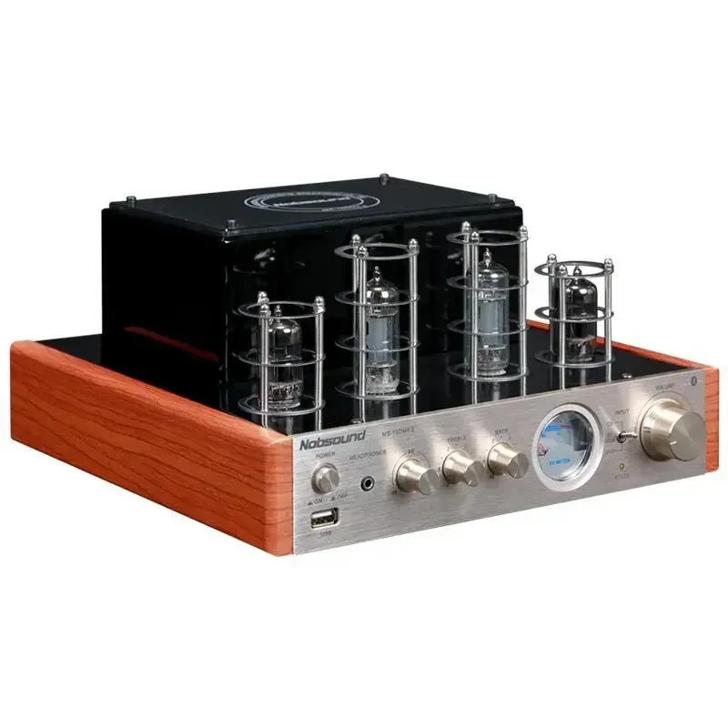 НОВЫЙ черный/серебристый ламповый усилитель Nobsound MS-10D MKII Hifi 2,0 с USB/входом Bluetooth/усилитель продаж TOP, аудиоусилитель 25 Вт * 2