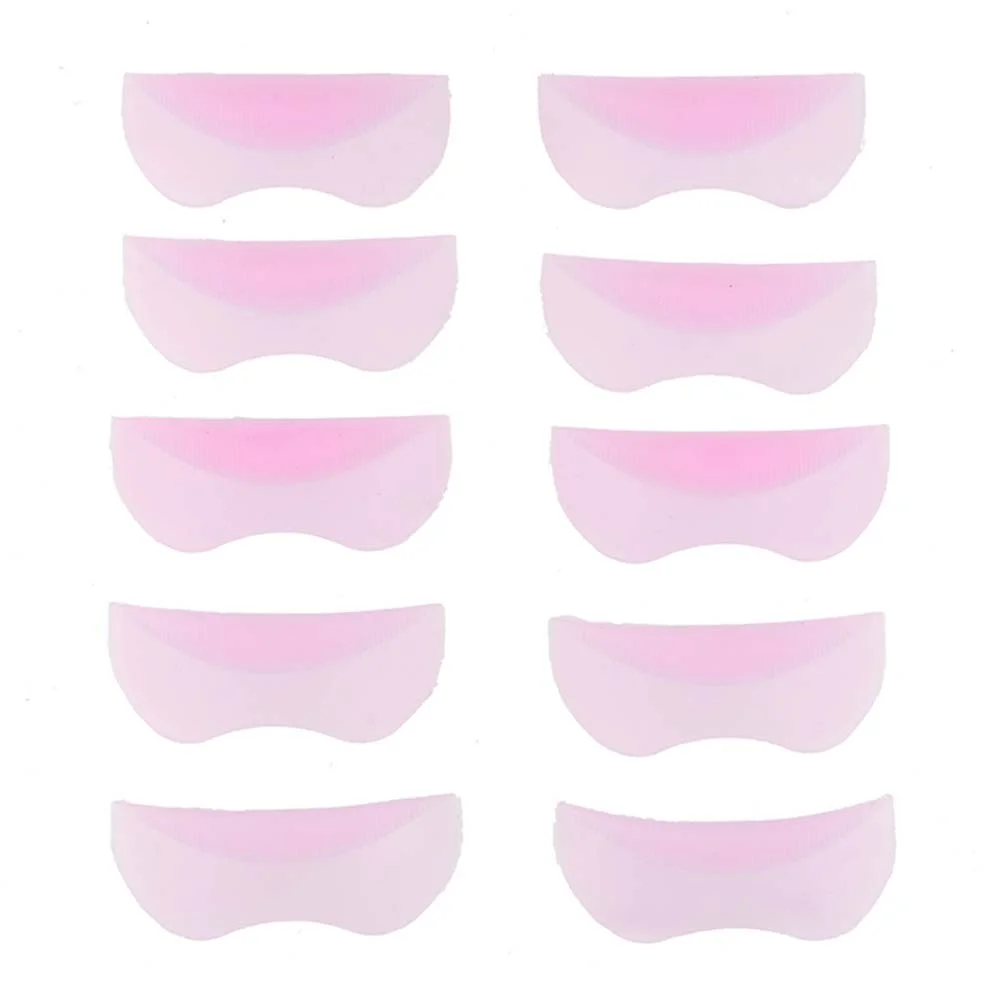 10pcs Eyelash Perming Curler Shield Pads False Eyelash Patches Silicone Makeup Tool eyelash perm kit eyelash extension kit