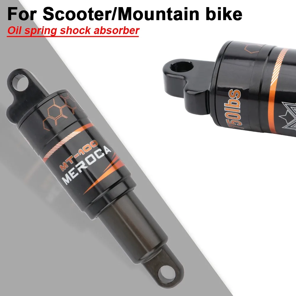 Bicycle Oil Spring Shock Absorber Scooter Mountain Bike Rear Shock Absorber Spring Rear Sleeve 125/150/165/190mm