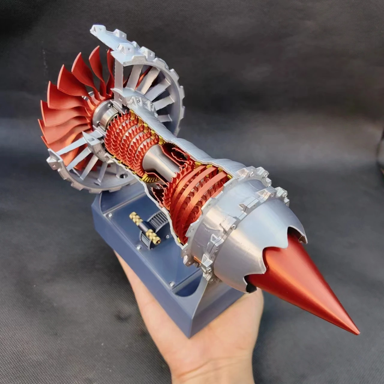 

New TR900 3D Printed 27cm Turbofan Engine Model Aviation Aircraft Metal Boutique Exquisite Toy Desktop Ornament Collection Gift