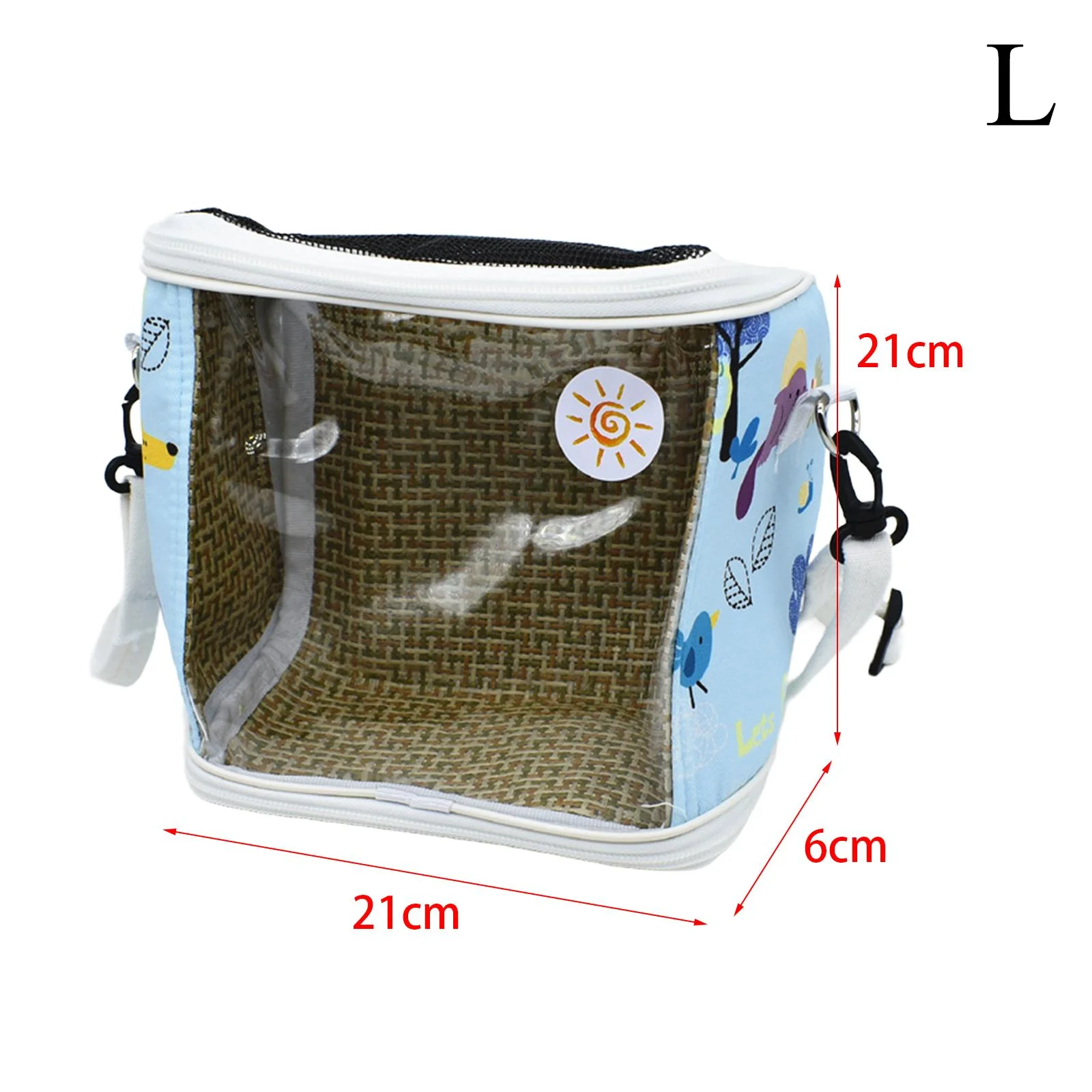 Bird Carrier Bag Pet Supplies Transparent Cover Breathable Travel Parrot Cage for Walking Picnic Traveling Trips Outdoor Use