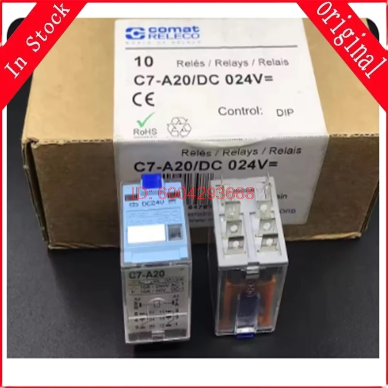 1pcs 100%-NEW C7-A20X C7-A20DX C7-A20 C7-X10 DC24V AC230V DC110V DC220V S7-C 8PIN 10A Relay Original