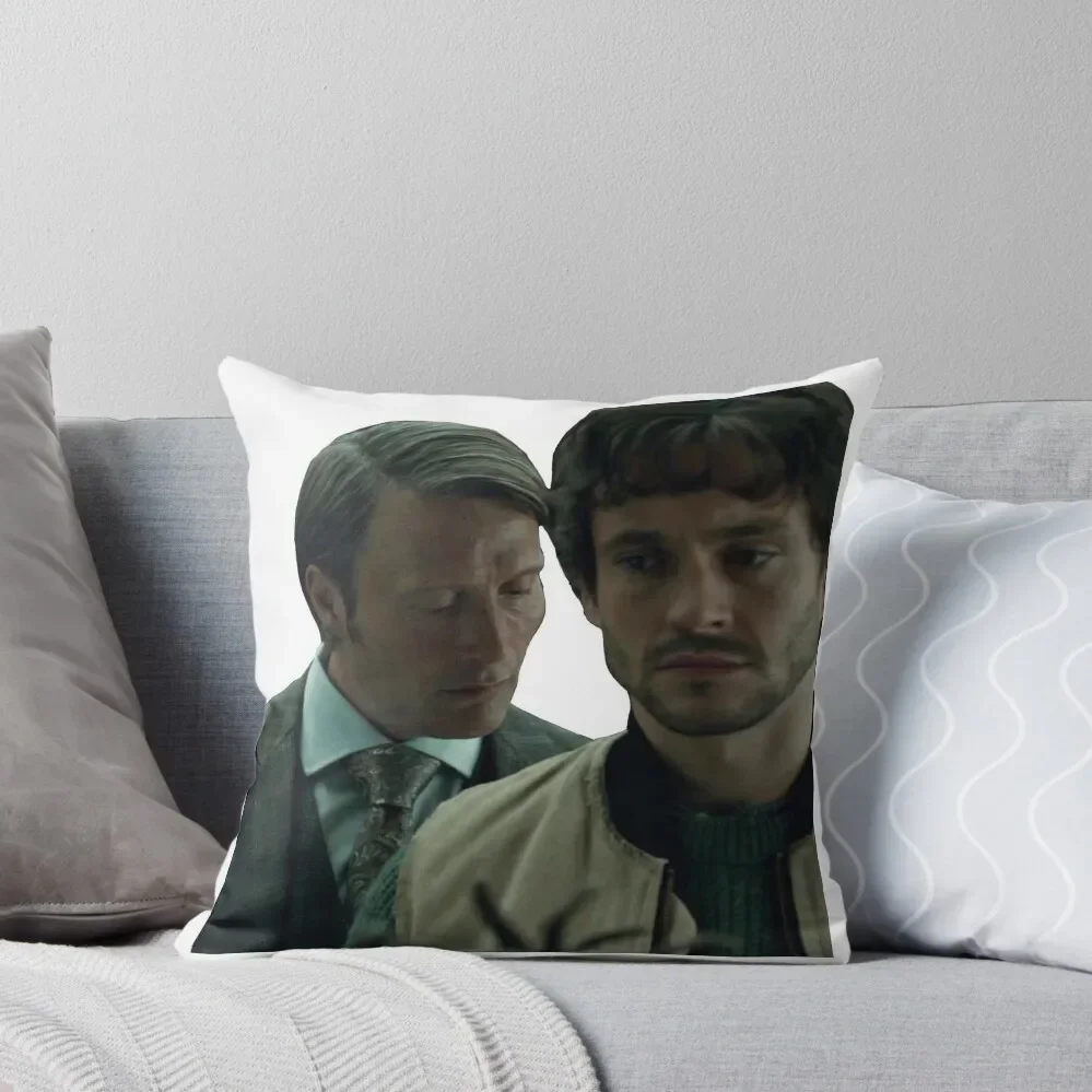 Hannigram / Did you just smell me? Throw Pillow autumn decoration Pillows Aesthetic Christmas Covers Pillow