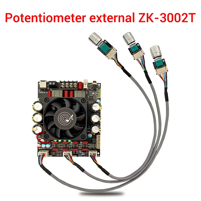 

T36C-3002T Плата цифрового усилителя мощности Bluetooth 300WX2 2,0-канальный стерео Hi-Fi предусилитель TPA3225 Сабвуфер-B