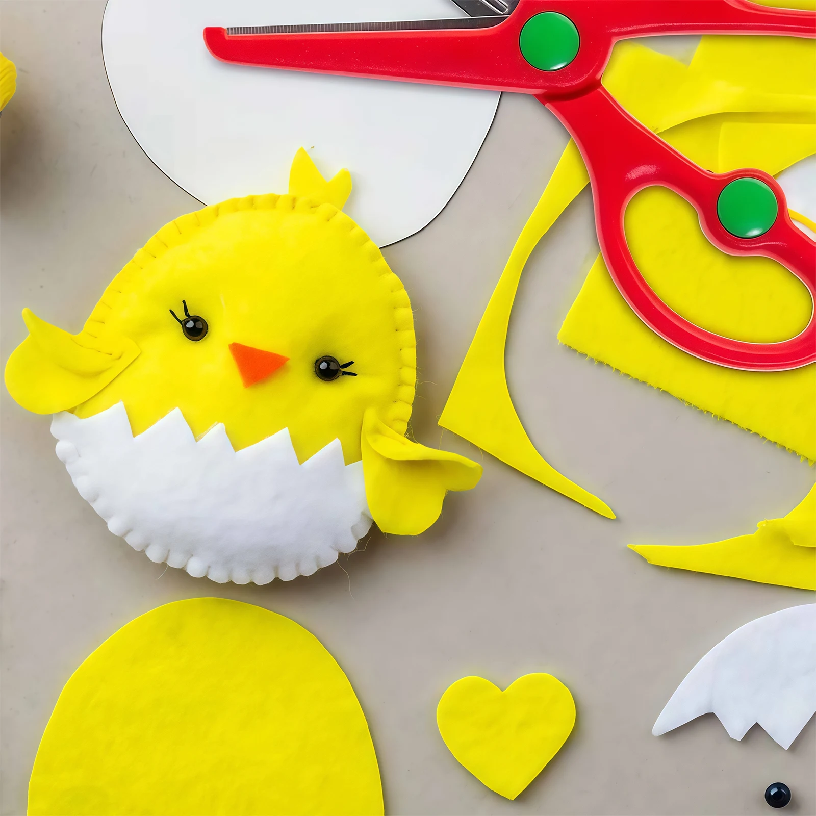 مجموعة أدوات حرفية من القماش غير المنسوج، قماش اللباد الملون، أوراق اللباد السميكة 40 لونًا، مواد حرفية للأطفال والرياضاب #2