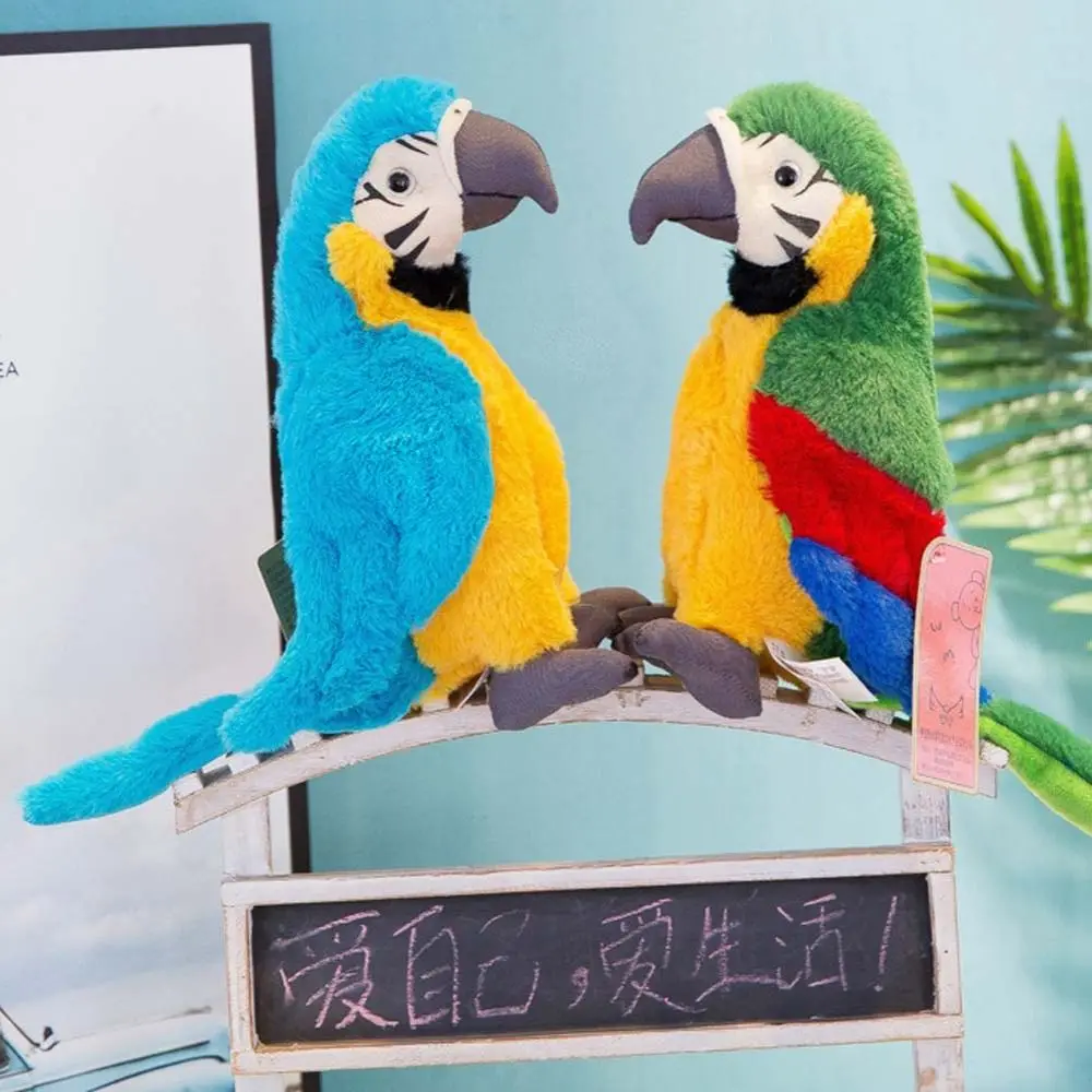 ตุ๊กตาสัตว์ ตุ๊กตาสัตว์ หมอนนกแก้ว ของเล่นตุ๊กตาสัตว์ป่า นกแก้ว ของเล่นจำลอง ตุ๊กตา