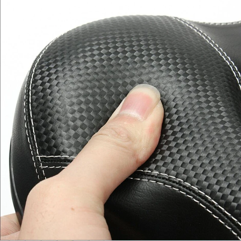 Hollow Breathable Saddle Men Women MTB Road Bike Saddle Shock Absorbing Comfortable Big Butt Bike Seat Safety Warning