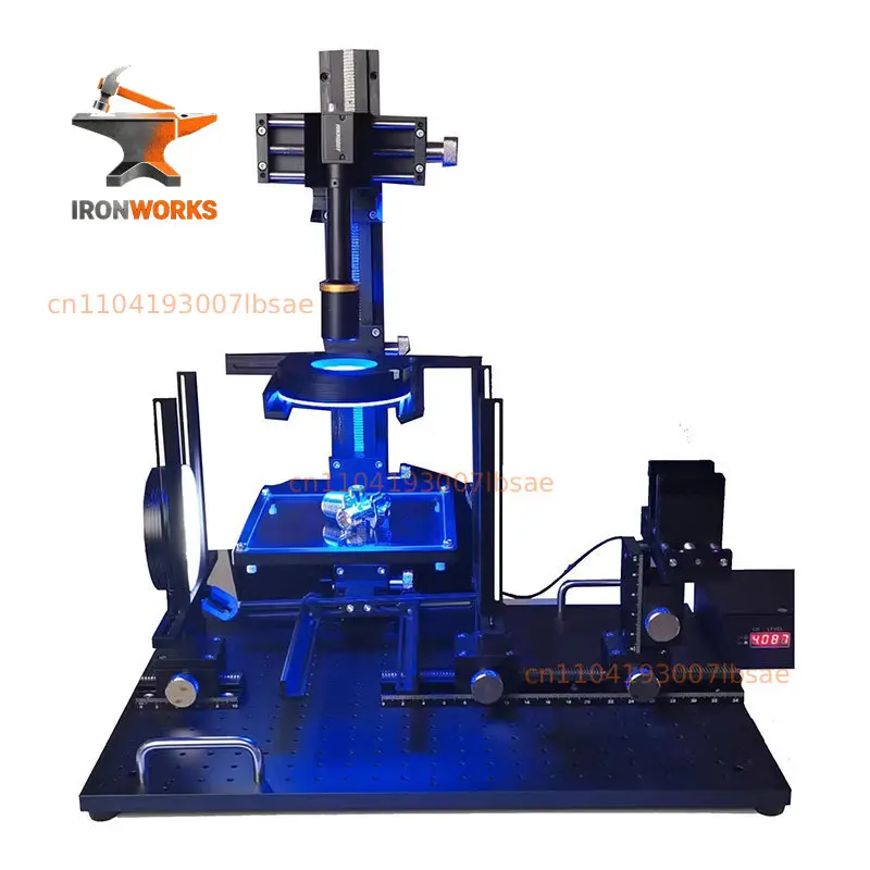 CCD vertical and recumbent adjustable visual light source screening platform combined vision dovetail vertical lighting