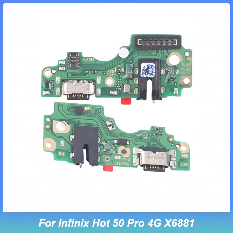 

USB Charging Dock Board for Infinix Hot 50 Pro 4G X6881 Charger Port Connector Flex Cable Repair parts