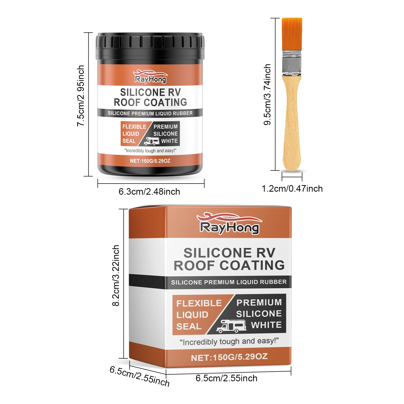 High-Performance Silicone RV Roof Sealant-Waterproof Coating for Motorhome Roof Repair, Leak Prevention&Wood Surface Protection image 6