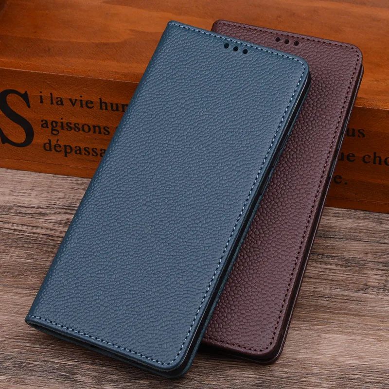 

Hot Sales Luxury Genuine Leather Flip Phone Case For For Vivo X80 Pro Leather Half Pack Phone Cover Procases Shockproof Cases