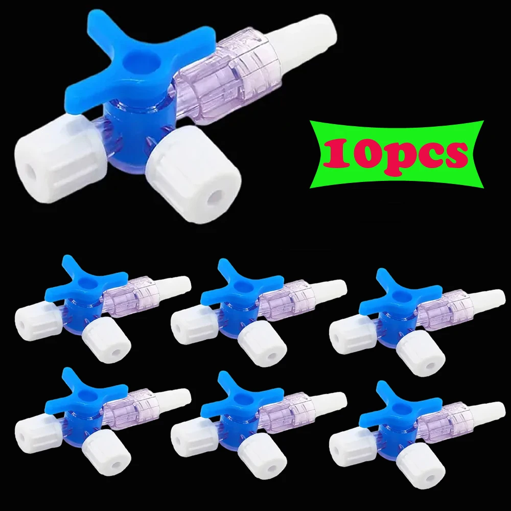 

10 шт., 3-ходовой стопор, трехходовой стопор для клинической больницы, адаптер Luer Lock, гибкий Т-образный соединитель, удлинительная трубка, инструмент, пластик
