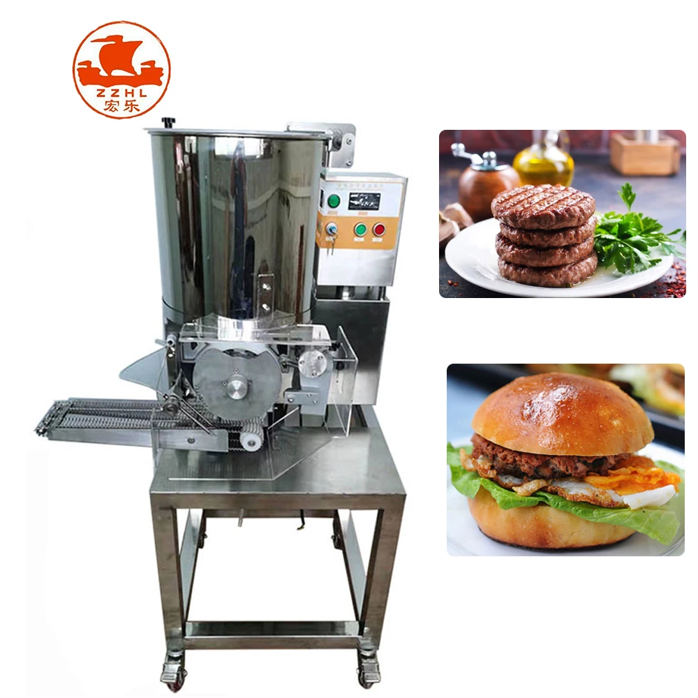 Large Capacity Burger Patty Meat Pie Automatic Beef Hamburger Forming Chicken Nugget Making Machine