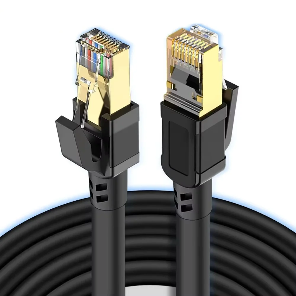 Ethernet-Kabel Cat6/6e1/2/3/5/10/30M, unterstützt LAN-Netzwerkverbindung, ausgestattet mit RJ45-Stecker, geeignet für IP-Sicherheit