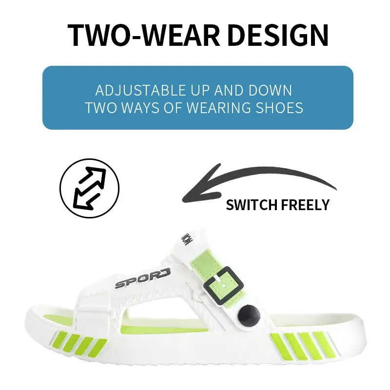 

Fashion Men's Summer Ligtweight EVA Indoor Home Sandals Slippers Shoes Men Slippers Outdoor Students Women Comfortable Slides