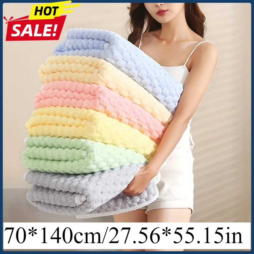 

Waffle Weave Bath Towels, Adult Ultra-Absorbent Microfiber Towels, Quick-Dry Texture, Soft Spa & Gym Towels