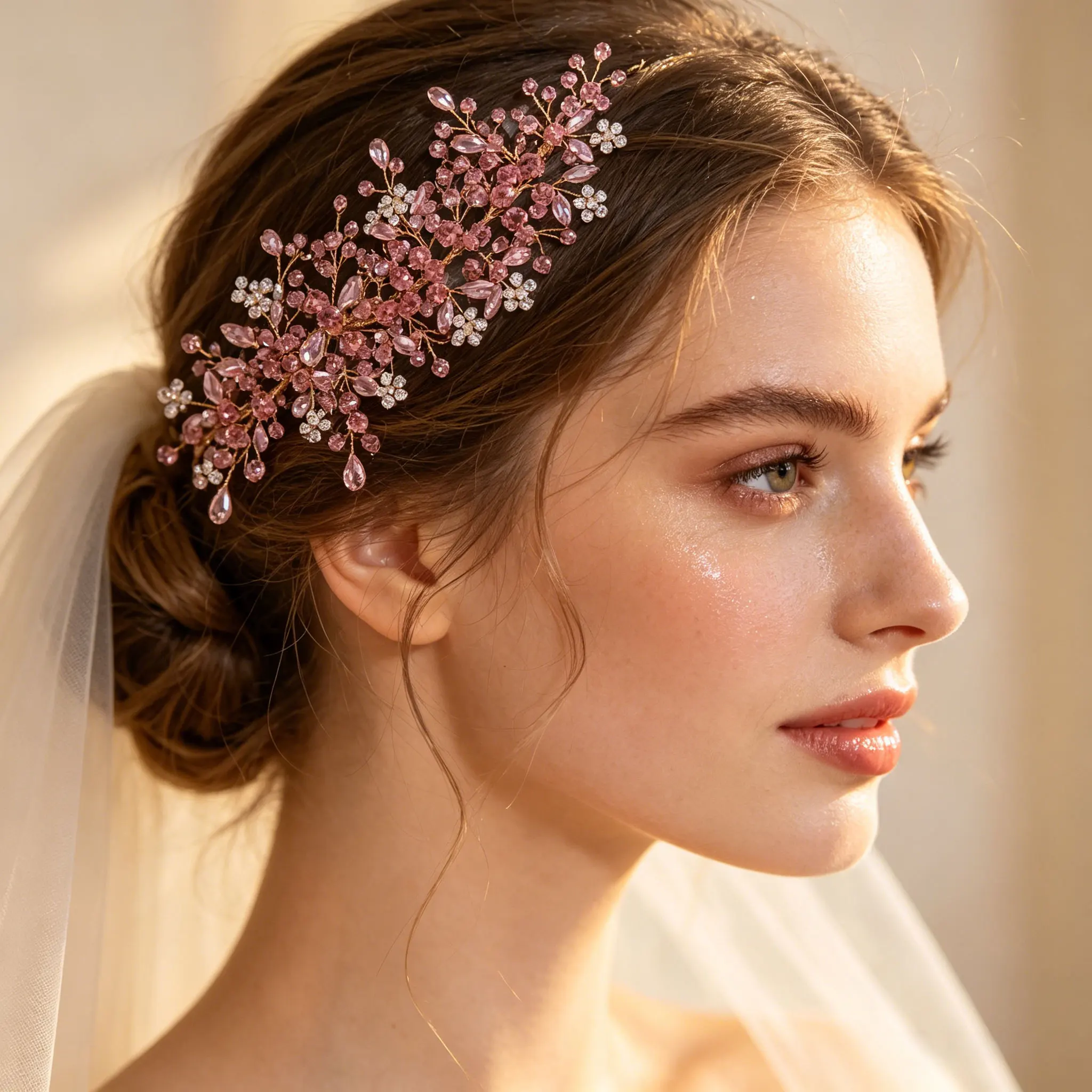

Rhinestone Wedding Headbands For Bride Crystal Headband Hair Accessories Wedding Crystal Hair Band Bridesmaid Head Jewelry Gift