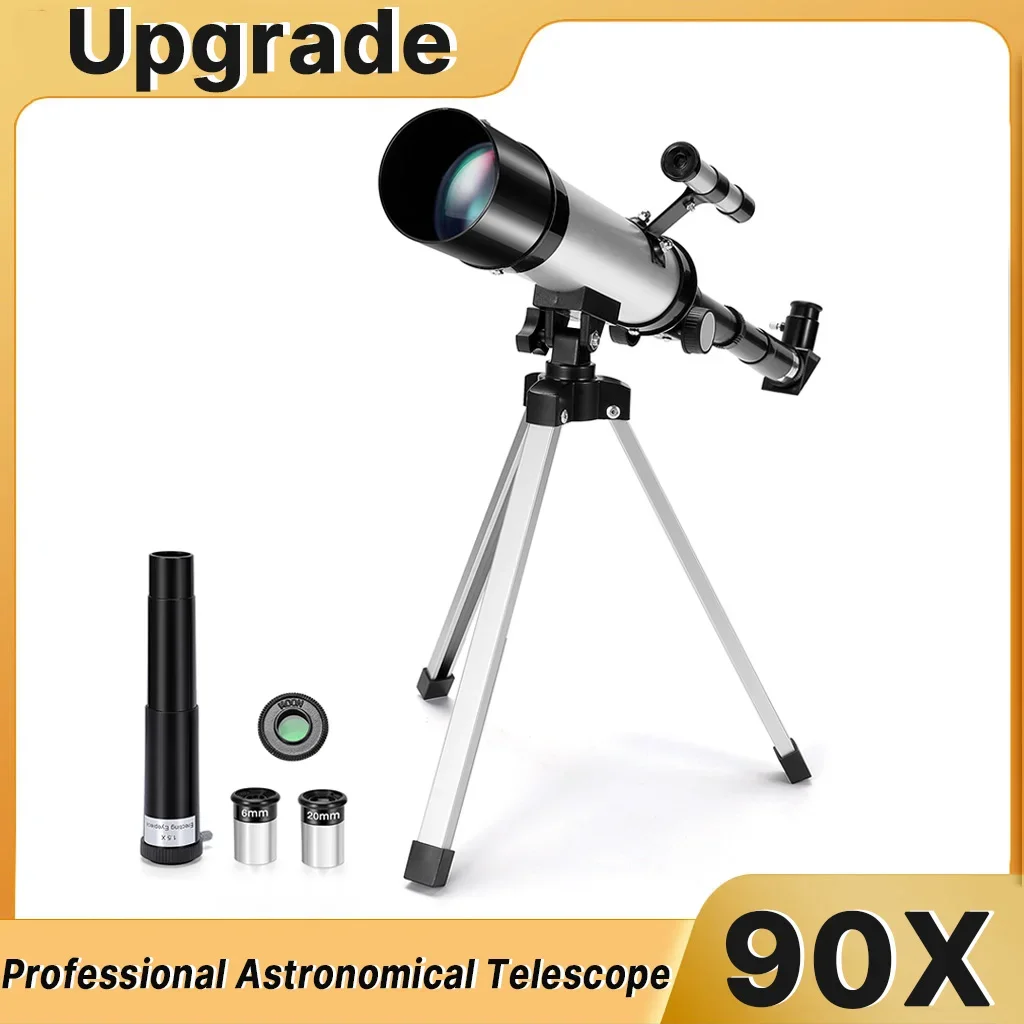 Upgrade Professional Astronomical Telescope Monocular Portable 90 Times Zoom HD Moon Space Planet Observation Tripod Telescope