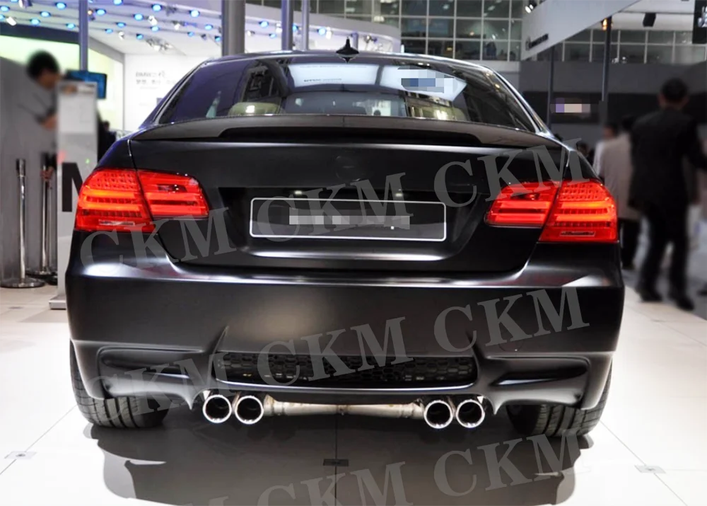 

CKMUUER Car V Style Rear Diffuser Spoiler Rear Splitters Flaps Body Kits Accessories for BMW E92 E93 M3 2009 2010 2011 2012