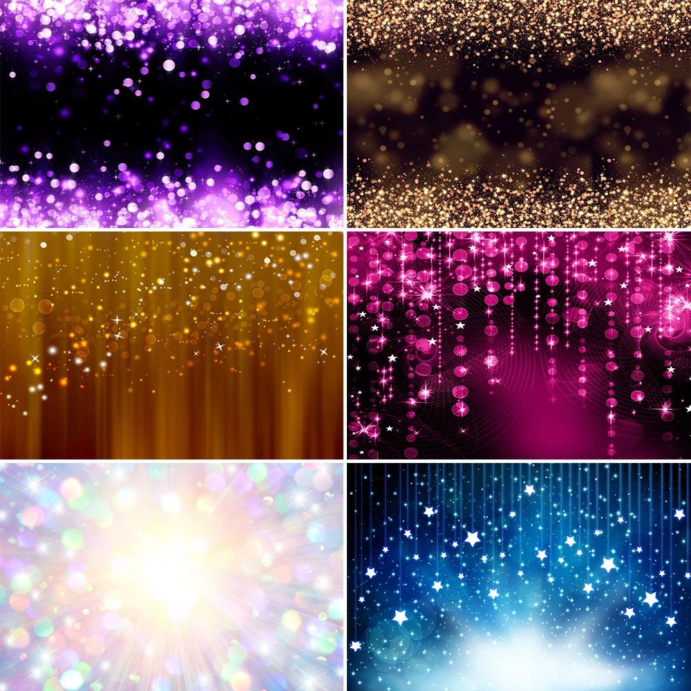 

Photography Backdrop Glitter Bokeh Shiny Dot DIY Custom Name Birthday Party Banner Photocall Background Photo Studio