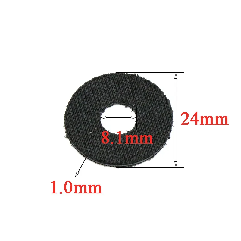 10PCS Carbon Fiber Unloading Force Brake Gasket Fishing Spinning Wheel Baitcast Reel Refit Maintenance Accessories 8.1×24×1mm