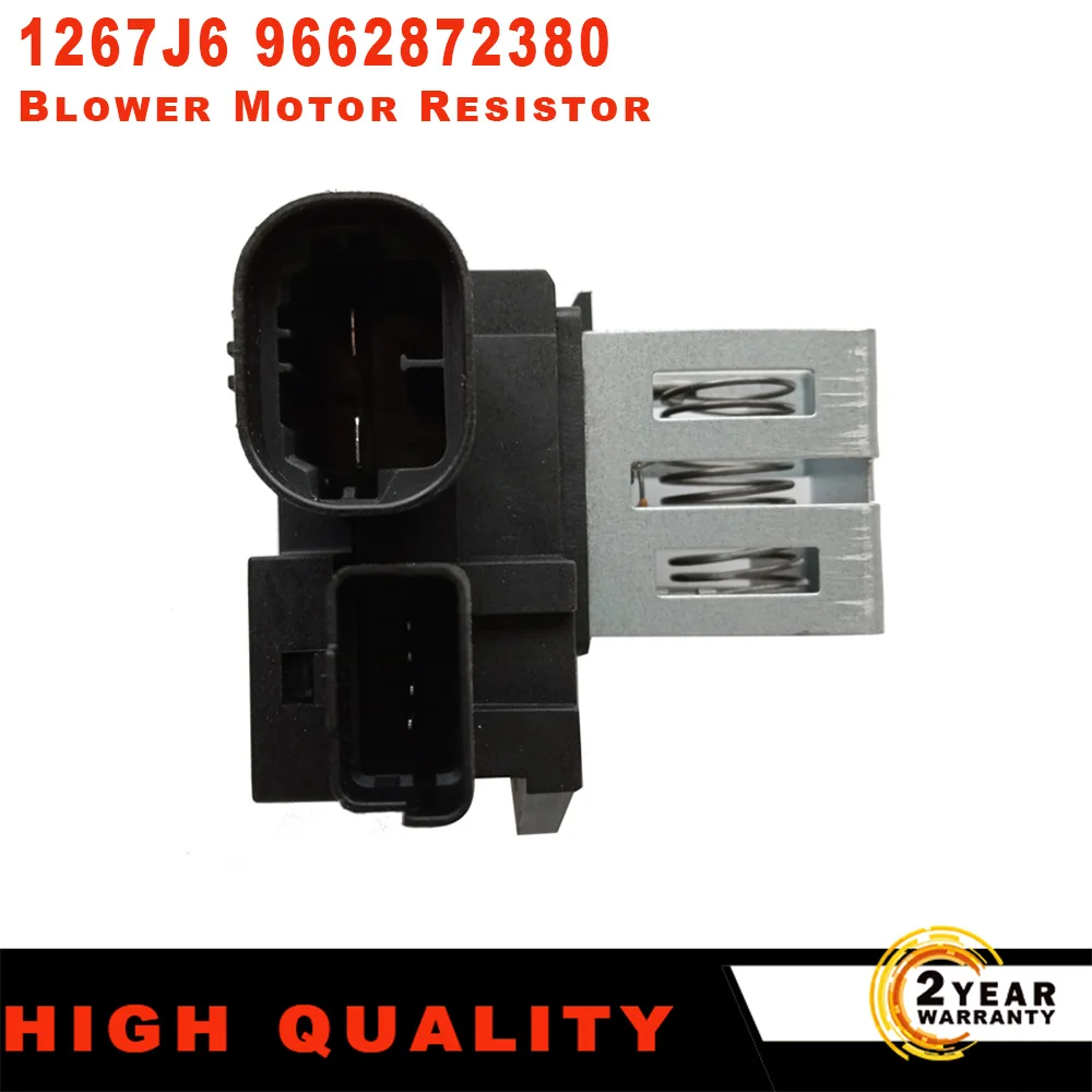 Fan Resistance OEM 1267J6 9662872380 For Peugeot 1007 207 208 301 301 407 508 2008 Citroen C2 C3 C4 C5 DS3 Blower Motor Resistor