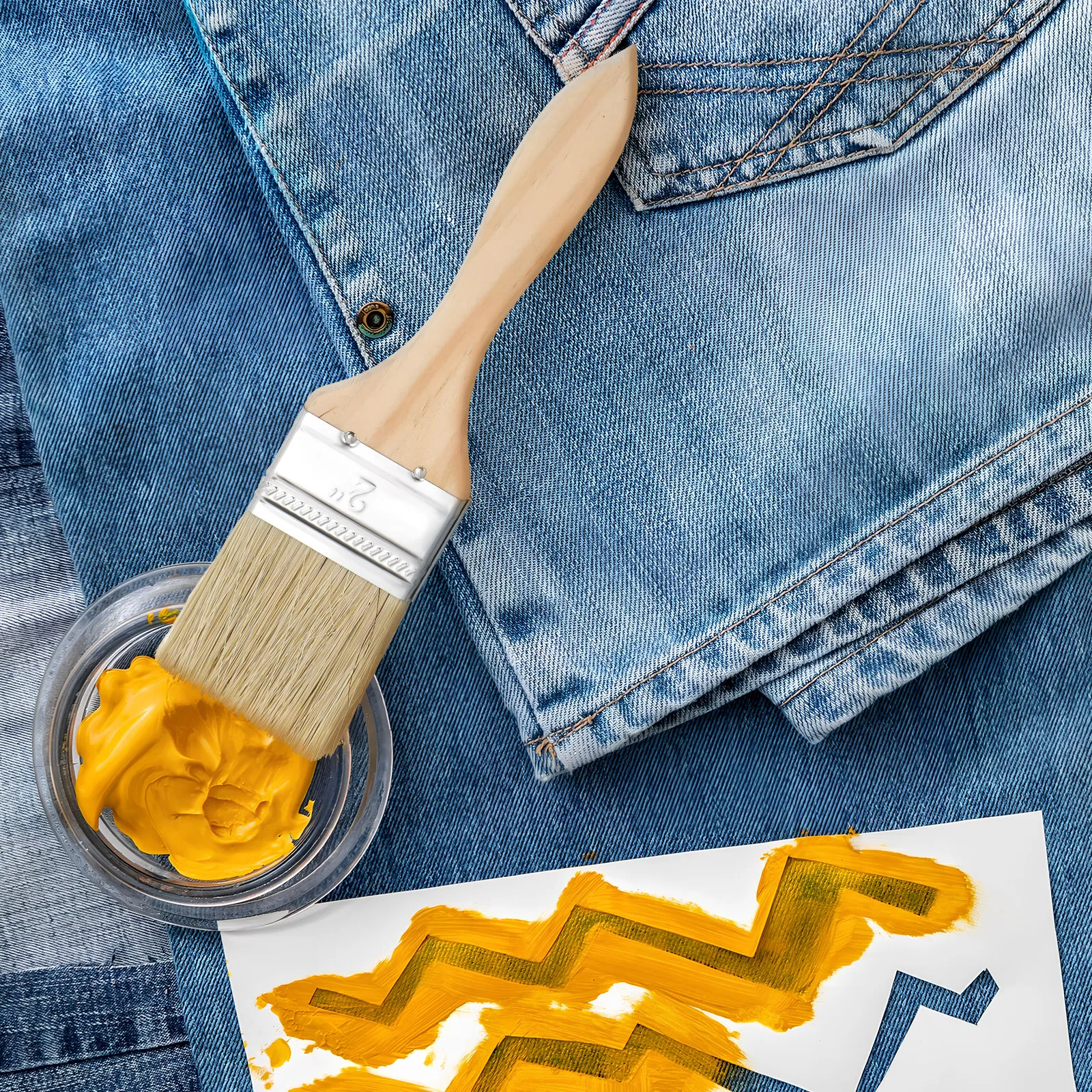 

30 pcs Deck Stain Brush Set Wood Handle Flat Paint Brushes Masonry Wall Stain Applicator Home Improvement Comfortable Grip Shed