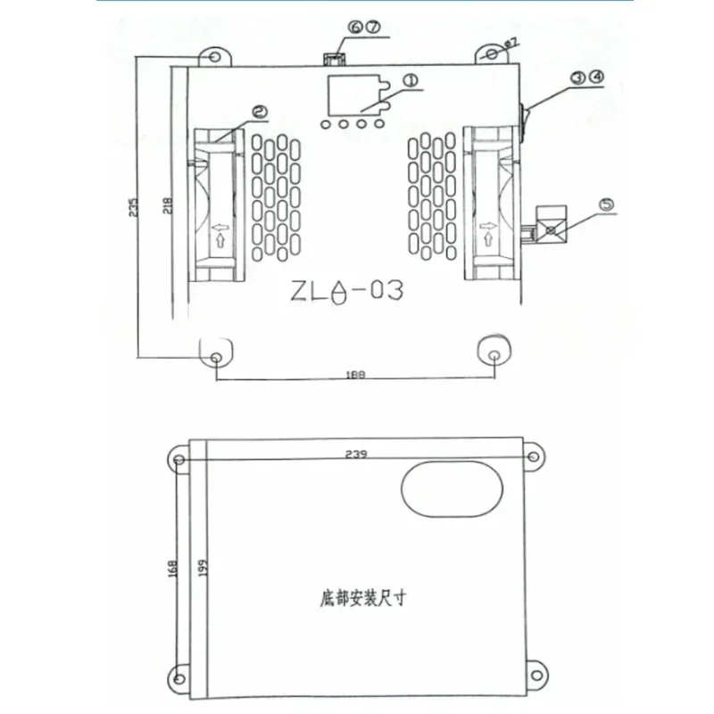 Deumidificatore per essiccatore di refrigerazione per rimozione di asciugatura compressa con condensatore elettronico freddo da 200 l/min 220 V 110 V