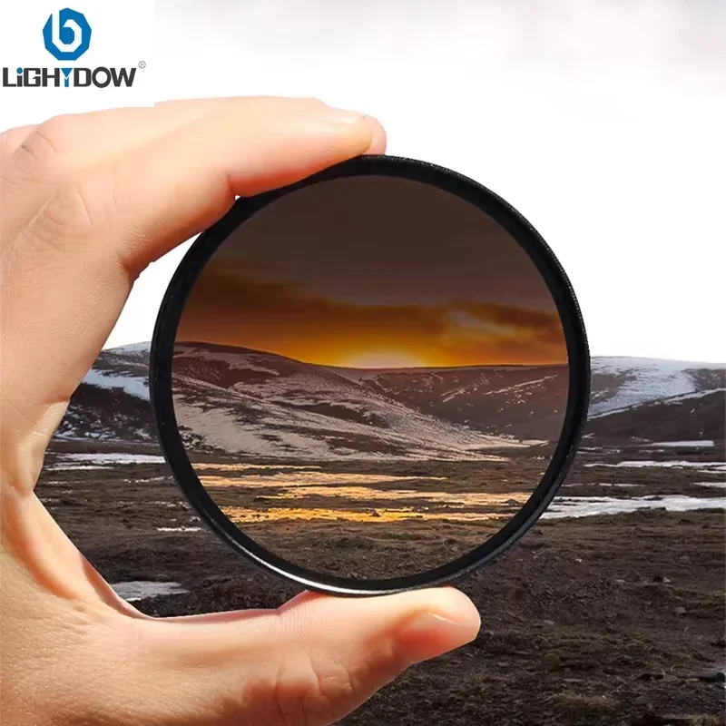 Lightdow Lens Filter GND 0.9 Neutral Density Graduated Gray for Canon Sony Nikon Fuji Camera Lens 49mm 52 55 58 62 67 72 77 82mm