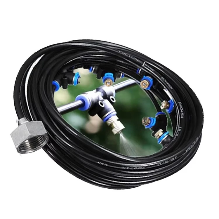 New 12m Landscape Irrigation Low Pressure Fog Mist Atomization Cooling System Kit Garden Defogging Humidification Kit