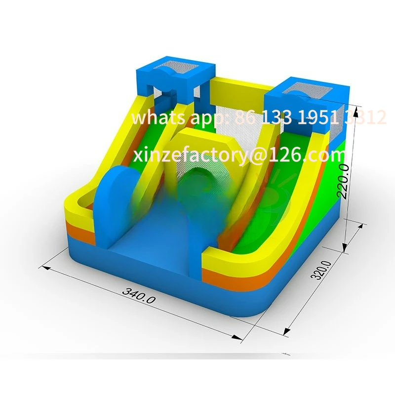 

Children's inflatable water slide, household bouncy castle, Oxford cloth small trampoline, inflatable small trampoline, trampoli
