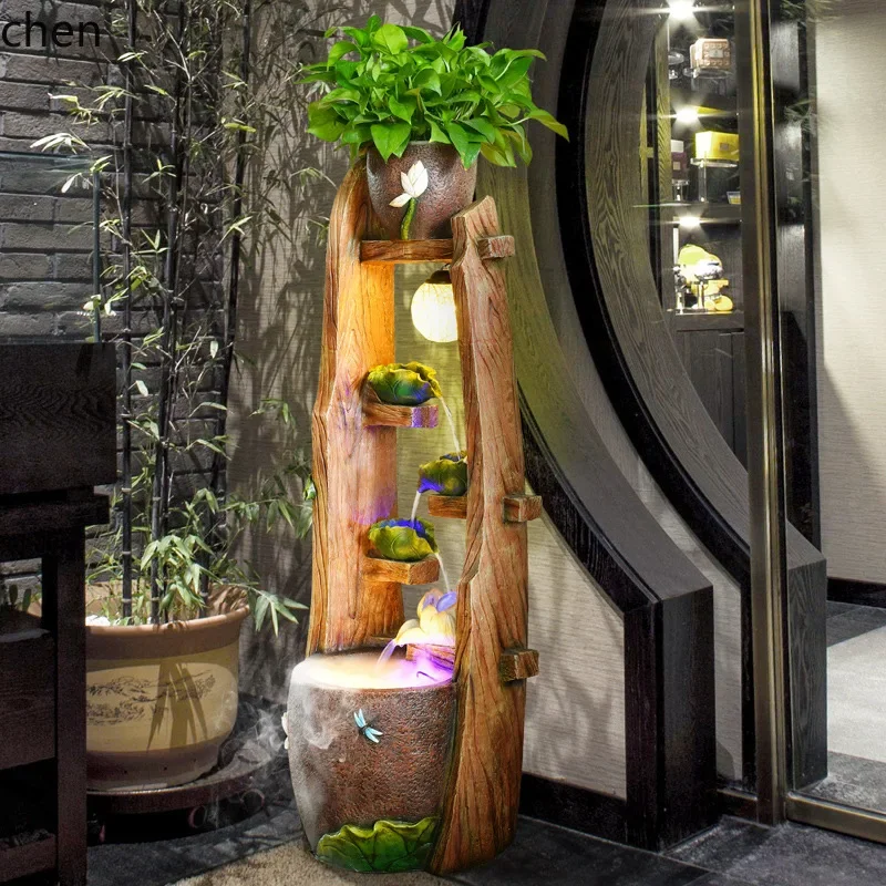 Rockery Water Feature Fountain Living Room Humidifier Indoor Fish Tank Shop Wealth-Attracting Landscape Ornament