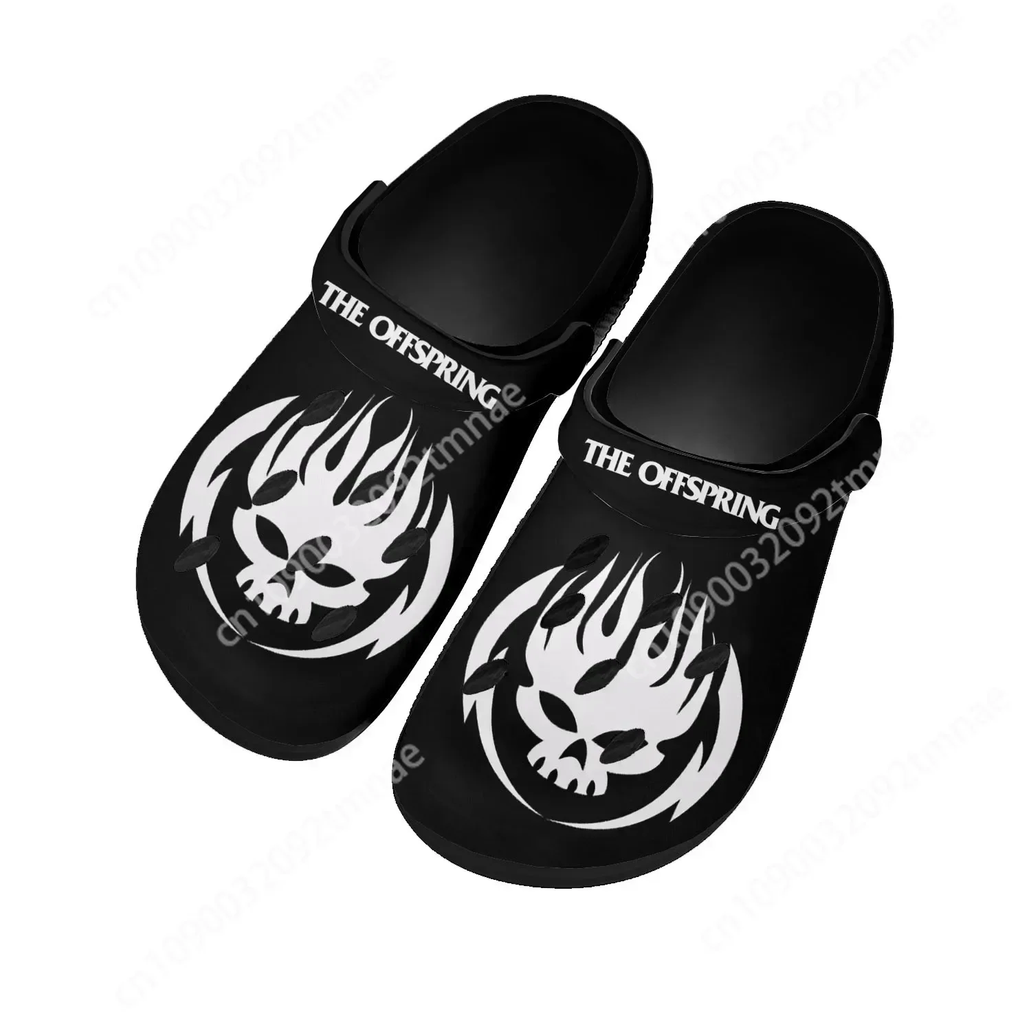 

The Offspring Rock Band Home Clogs Custom Water Shoes Mens Womens Teenager Shoe Garden Clog Breathable Beach Hole Slippers Black