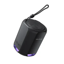 MLOVE-altavoz portátil P1, Bluetooth 5,3, luces RGB, sonido compacto de alta fidelidad, conectividad TWS