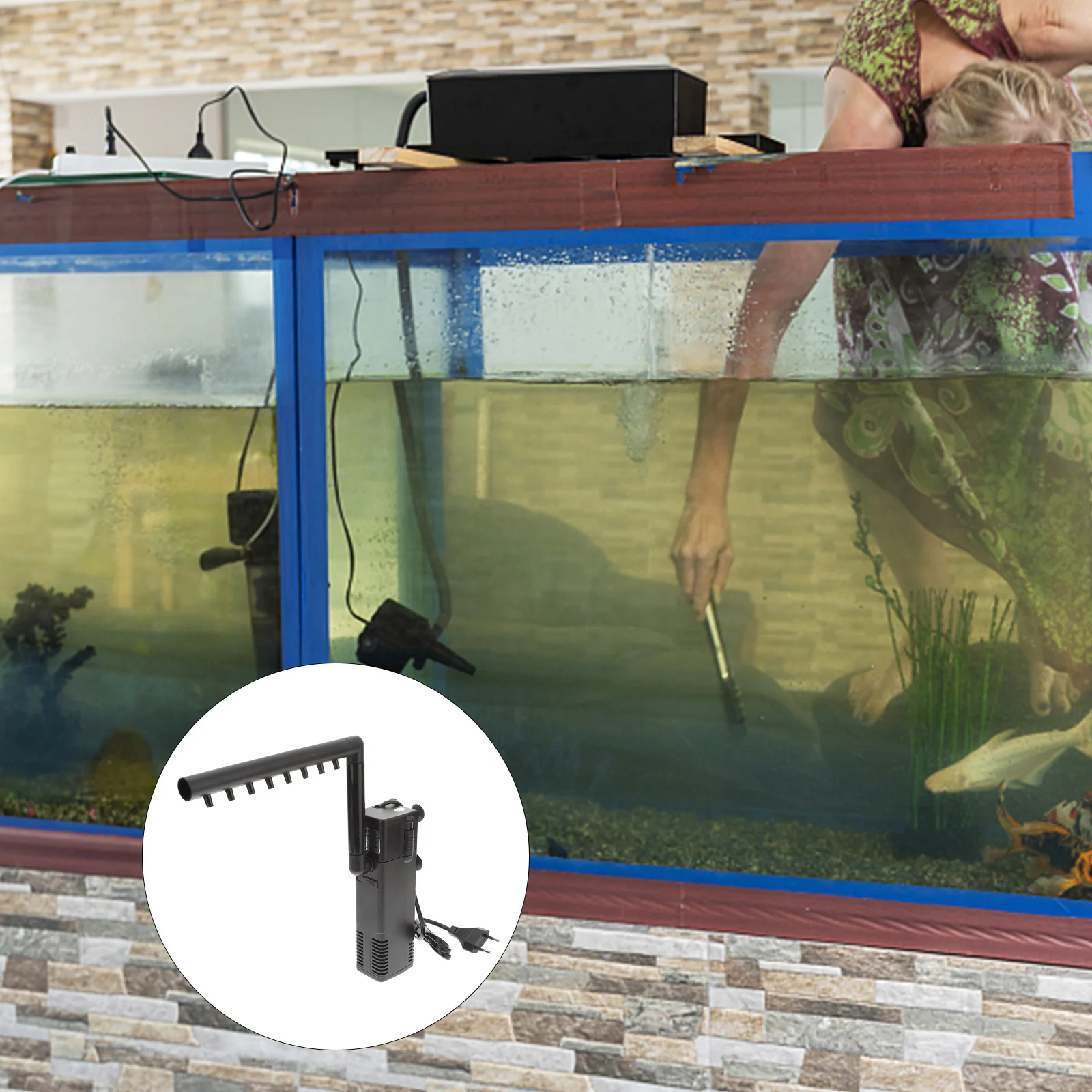 

1pc 3 In 1 Fish Tank Filter Pump 12V 24V 8W 600L/H Submersible Water Pump For Aquarium Pond Garden Energy Saving Quiet