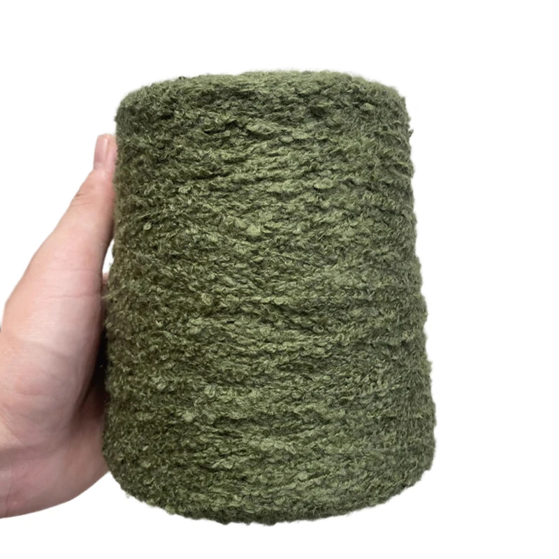 

Italy 500g 35% Wool Acrylic Wavy Loop Yarn Crochet Hand-Knitted Thread DIY Scarf Shawl Soft Wool Handmade Yarn Material X5621