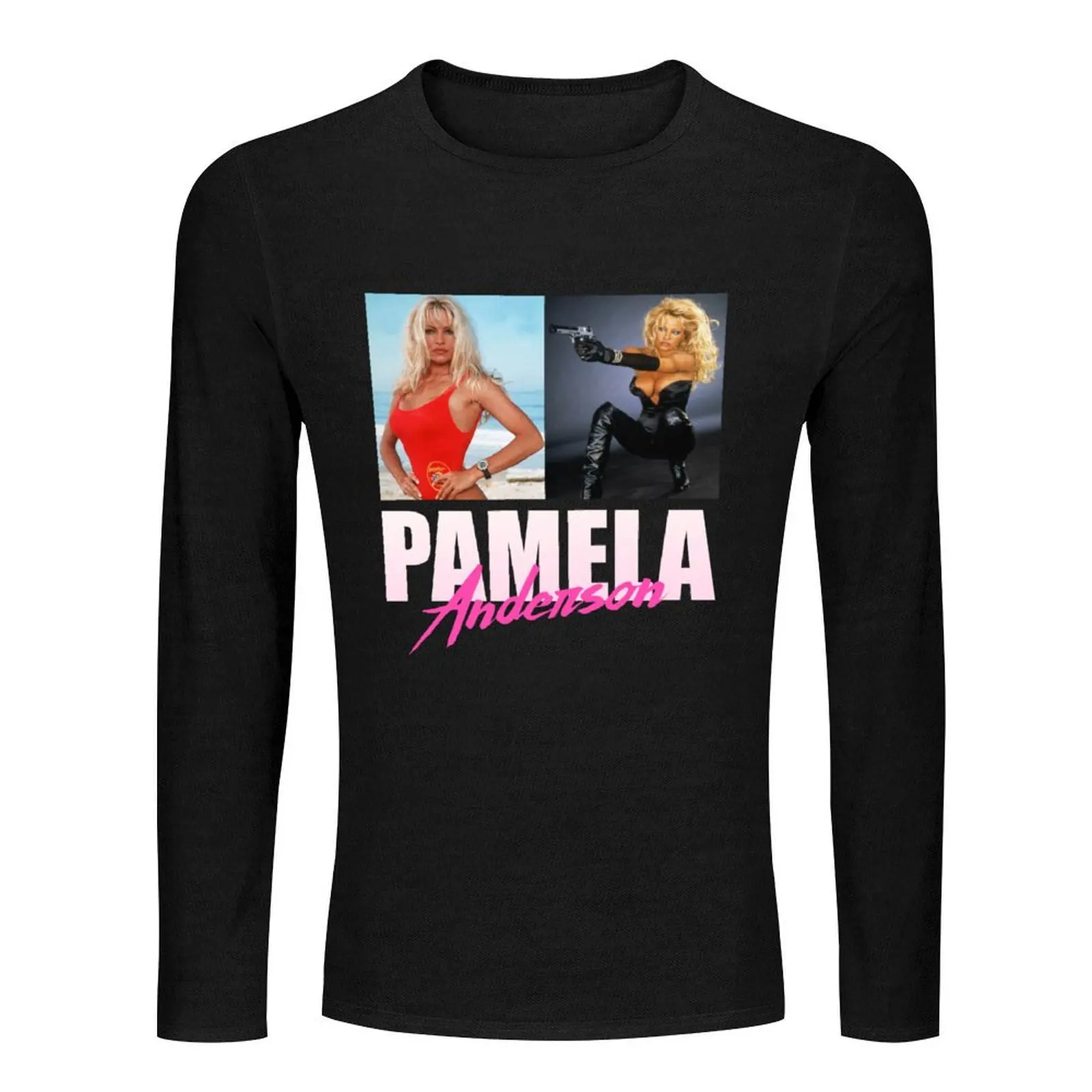 Pamela Anderson Long T-Shirt man clothes plus size tops vintage t shirt quick-drying t-shirt mens vintage t shirts